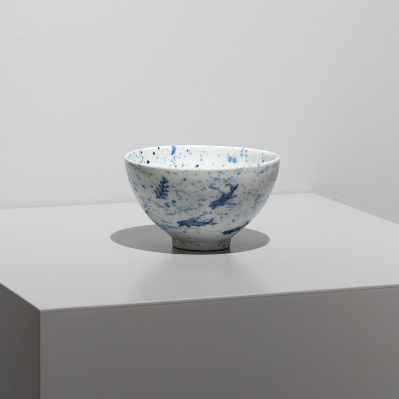 寺内信二 / 吹墨海老蟹紋 手作り抹茶碗（一点物） – HULS GALLERY
