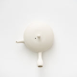 <tc>Junzo Maekawa / White Round Flat Teapot</tc>