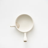 <tc>Junzo Maekawa / White Round Flat Teapot</tc>