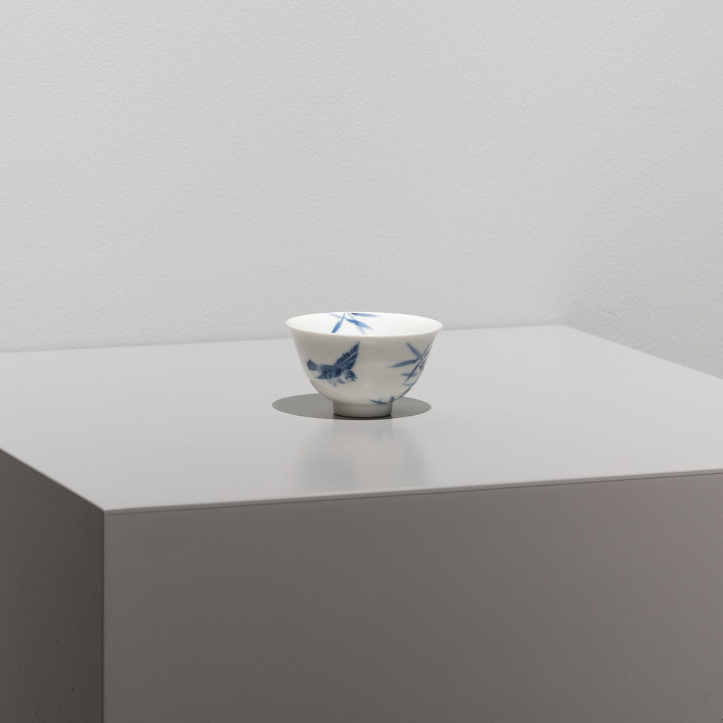 李荘窯 / 染付竹雀紋 口反茶杯 – HULS GALLERY TOKYO | 現代工芸ギャラリー