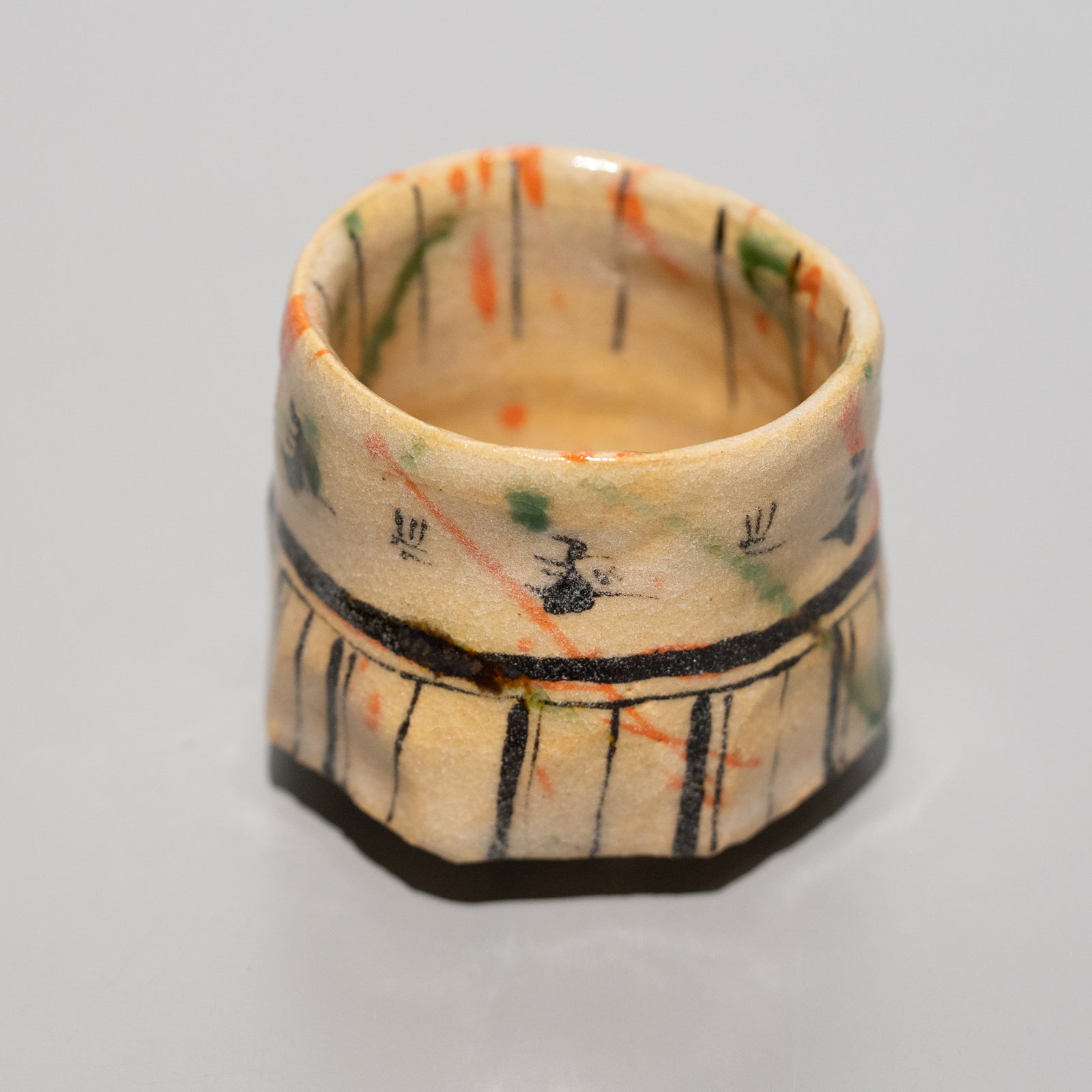 澤克典 / 弥七田織部 ぐい呑 A（一点物） – HULS GALLERY TOKYO | 現代