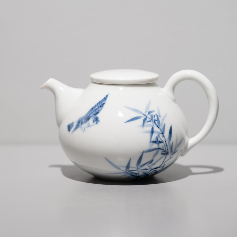 李荘窯 / 染付竹雀紋 ミニポット – HULS GALLERY TOKYO | 現代工芸