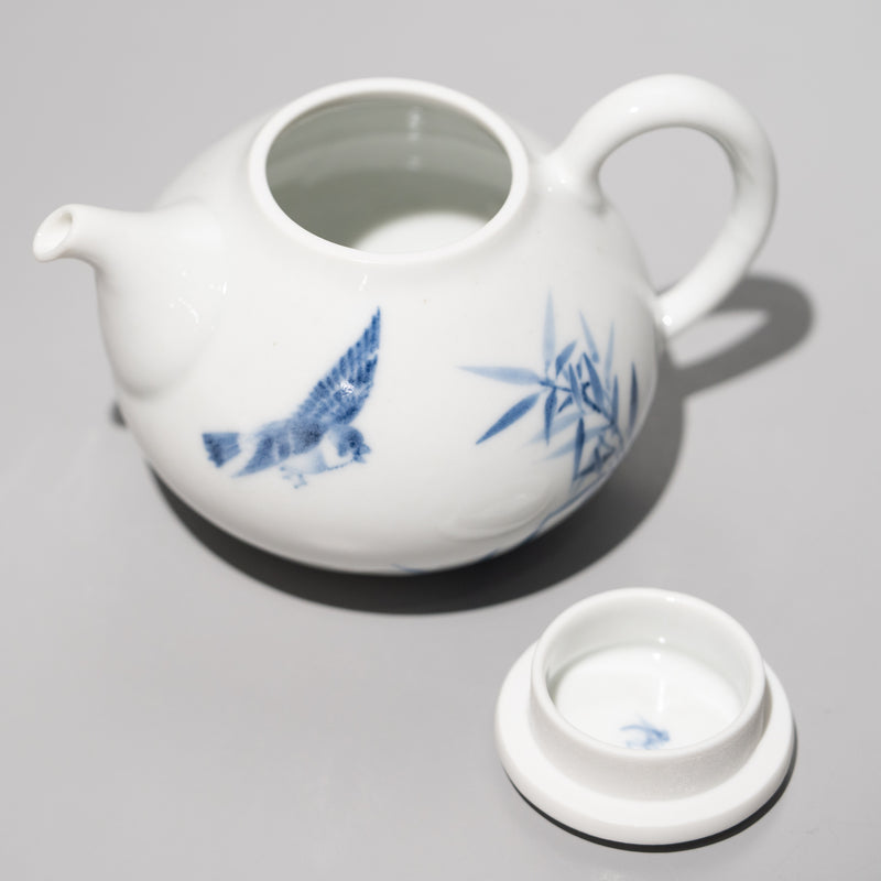 李荘窯 / 染付竹雀紋 ミニポット – HULS GALLERY TOKYO | 現代工芸