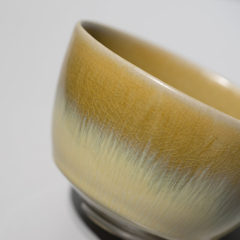 <tc>Takao Tahara / Greenish White Glaze Tea Bowl</tc>