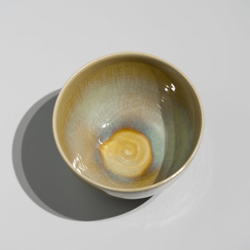 <tc>Takao Tahara / Greenish White Glaze Tea Bowl</tc>