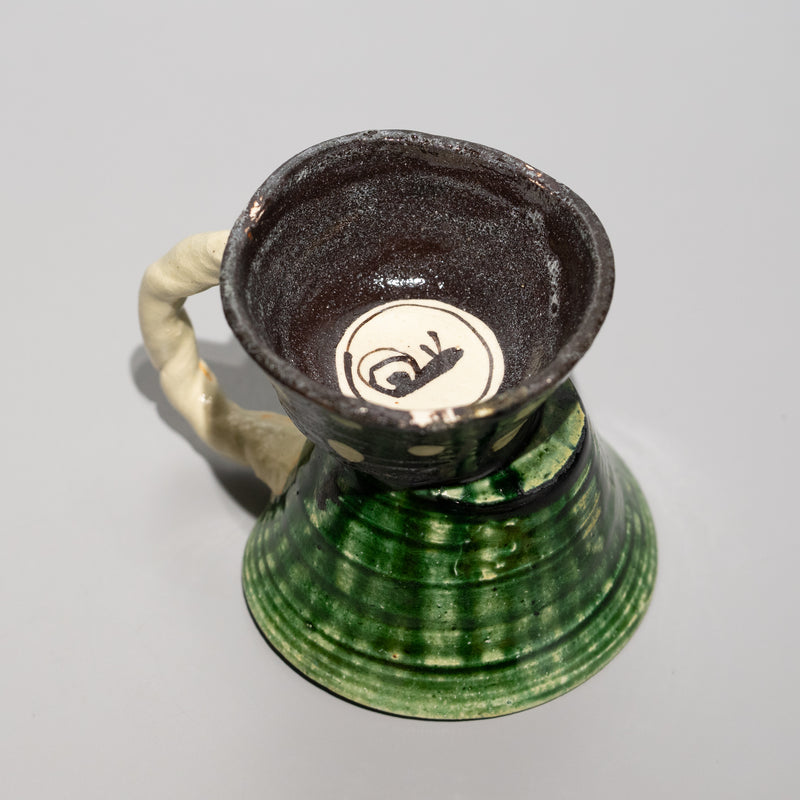 澤克典 / 織部 コーヒー碗（一点物）