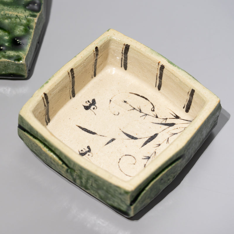 澤克典 / 織部 陶箱（一点物）