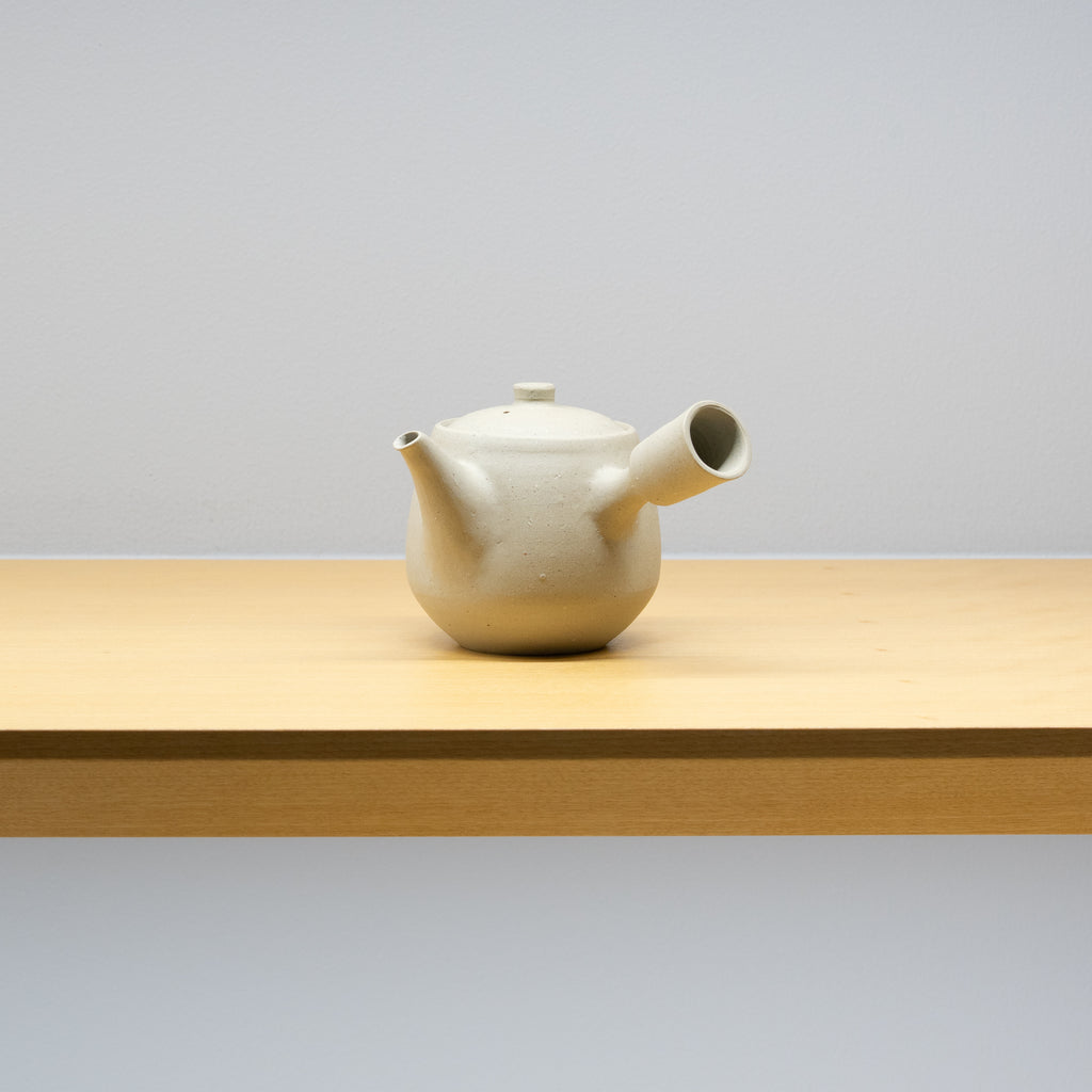 森本仁 / 白花 横手 急須（一点物） – HULS GALLERY TOKYO | 現代工芸