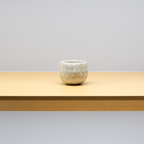 山本英樹 / 硝子釉 三島手 盃 A（一点物）