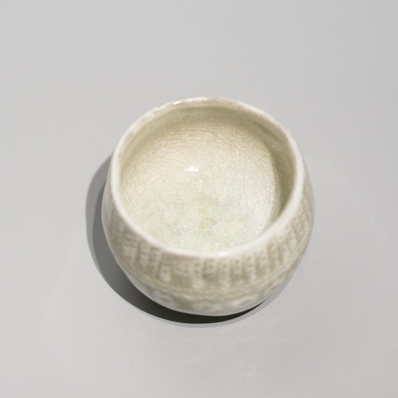 山本英樹 / 硝子釉 三島手 盃 A（一点物）