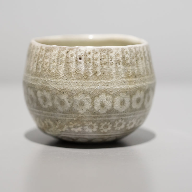 山本英樹 / 硝子釉 三島手 盃 A（一点物）