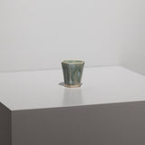 熊本象 / 青釉六角酒盃