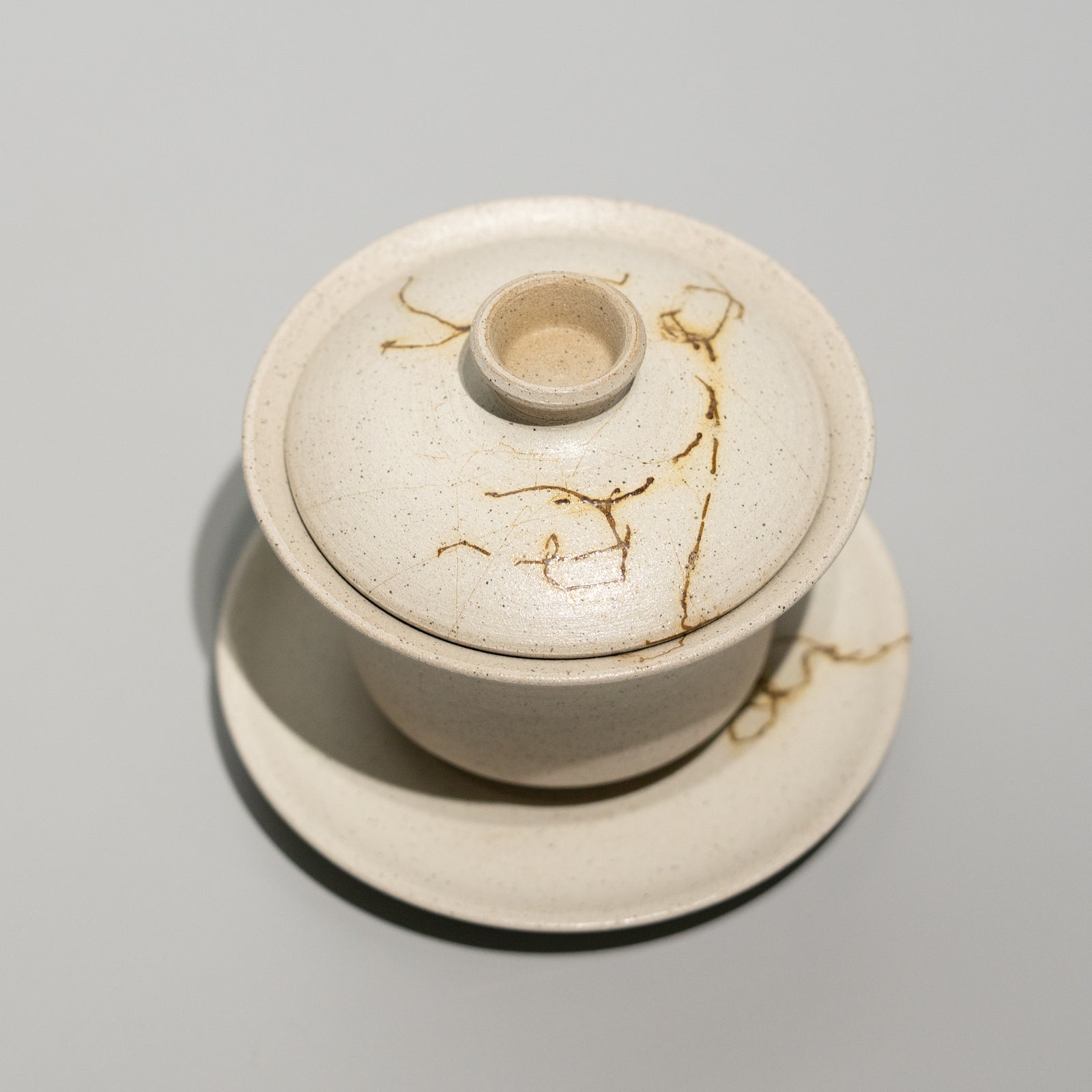 伊藤成二 / 蓋碗（中）藻掛け – HULS GALLERY TOKYO | 現代工芸