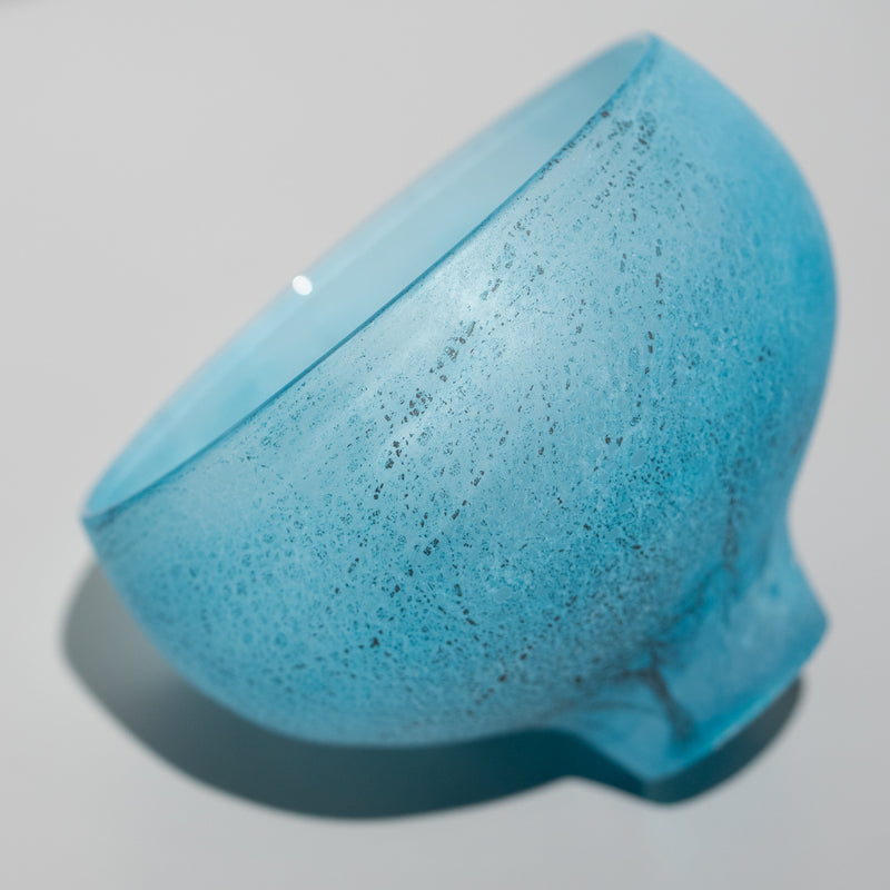 関野ゆうこ / 蒼の重なり 茶碗 丸型（一点物）