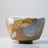 <tc>Hosai Matsubayashi / Tea Bowl Geppaku Overglaze (Gold Paint)</tc>