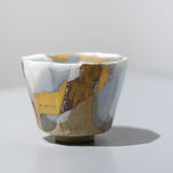 <tc>Hosai Matsubayashi / Sake Cup Geppaku Glaze (Gold Paint)</tc>