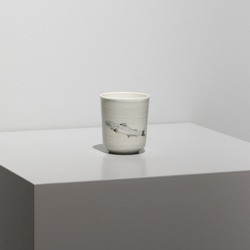 錦ヤマメ 湯呑 B（一点物）