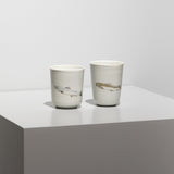 錦ヤマメ 湯呑 A（一点物）