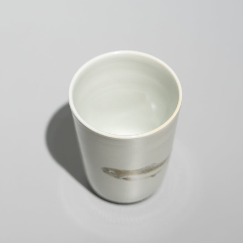 錦ヤマメ 湯呑 A（一点物）