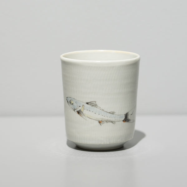 錦ヤマメ 湯呑 B（一点物）