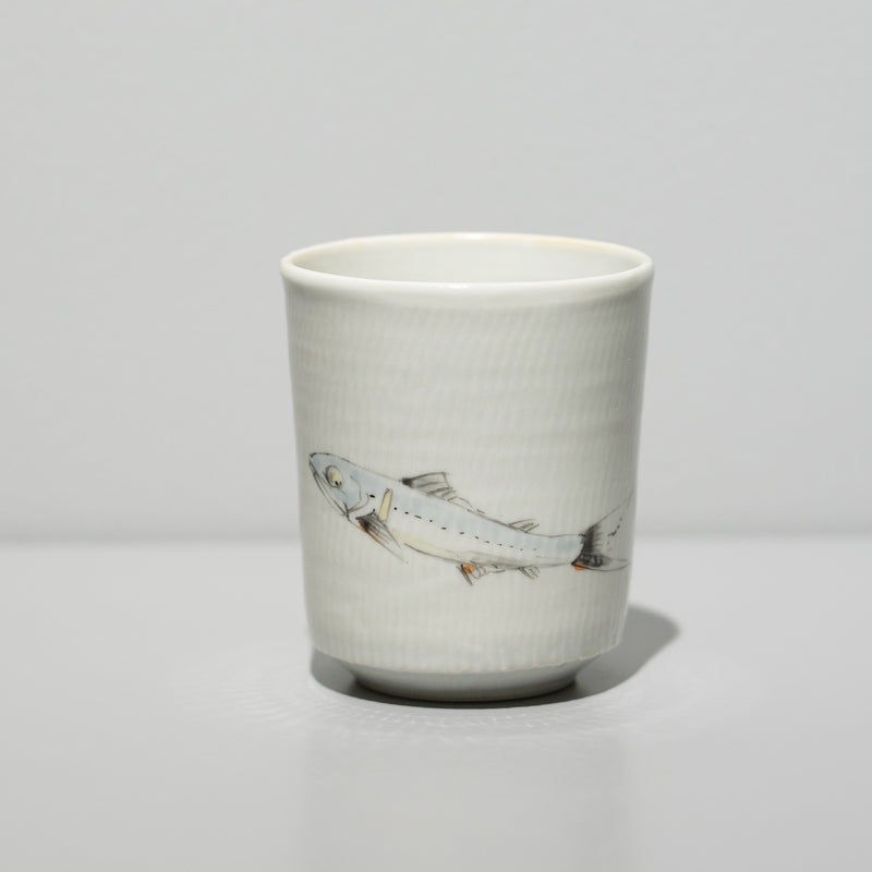 錦ヤマメ 湯呑 B（一点物）