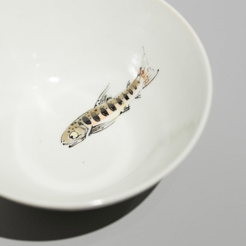 錦ヤマメ 茶碗 A（一点物）