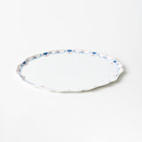 <tc>Mokko Oval Plate 28cm (Sarasa Blue)</tc>