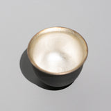 伊藤成二 / 黒 茶杯（内銀彩）