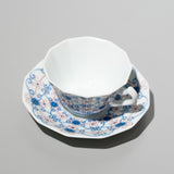 <tc>Dodecagonal Coffee Cup & Saucer (Sarasa Blue)</tc>