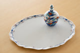 <tc>Mokko Oval Plate 28cm (Sarasa Blue)</tc>