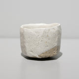 <tc>Raizan Yasunaga / White Karatsu Faceted Sake Cup</tc>