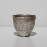 岩佐昌昭 / 銀彩茶杯 黒