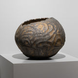 <tc>Hideki Yamamoto / Yohen Carved Pattern Round Jar</tc>