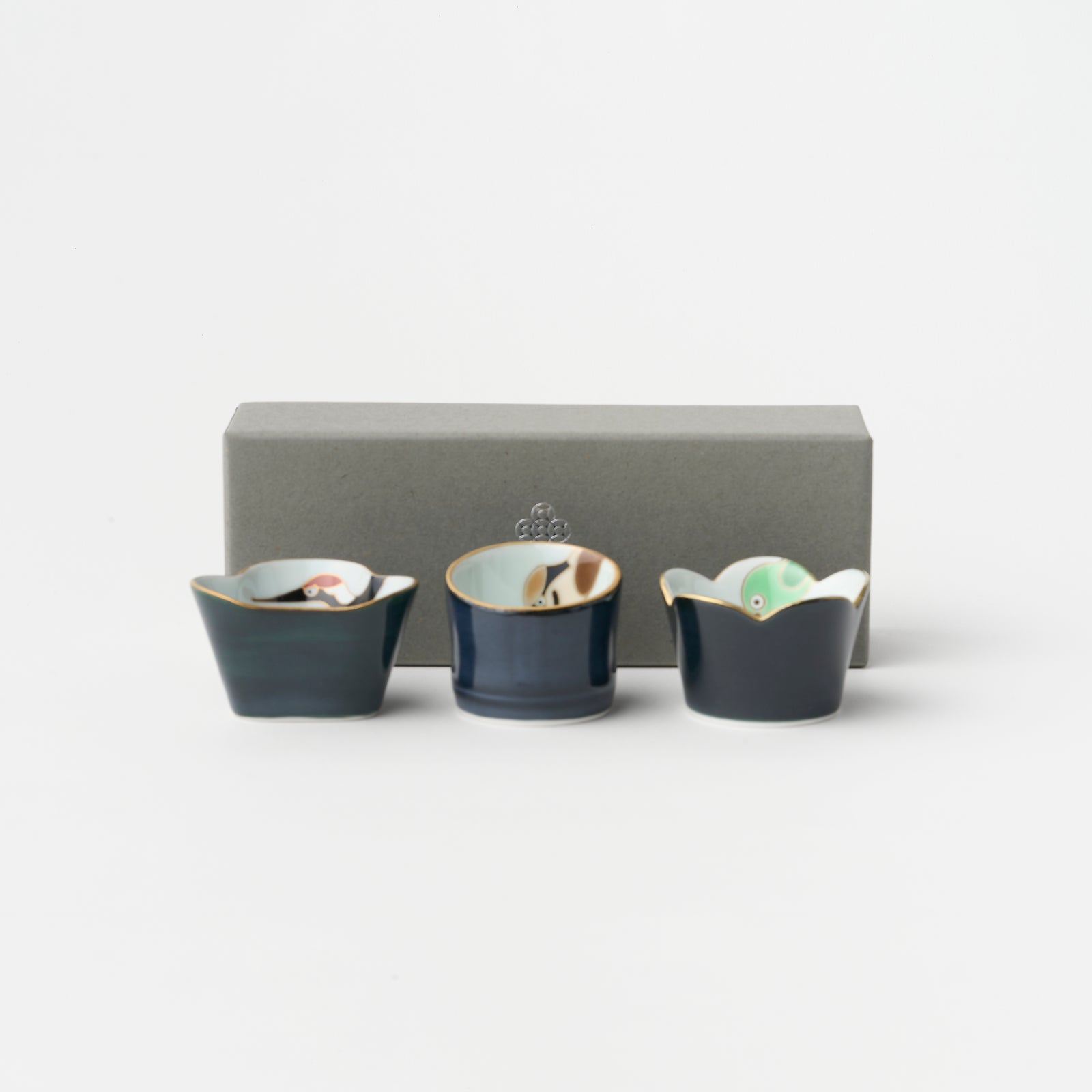 黒巻松竹梅小付3点セット – HULS GALLERY TOKYO | 現代工芸ギャラリー