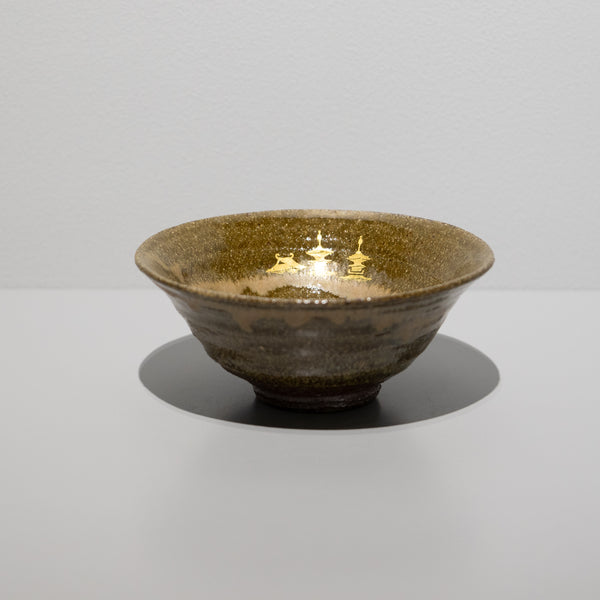 尾西宏紀 / 薬師寺東塔基壇土 金彩薬師寺景茶盌（一点物）
