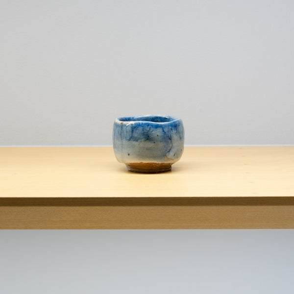 <tc>Takashi Baba / Blue Shino Sake Cup</tc>