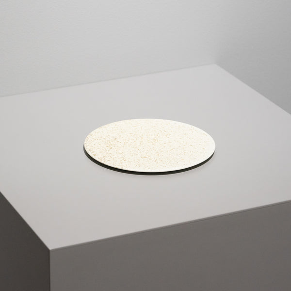 Flat Plate Φ15cm -Nashiji White-