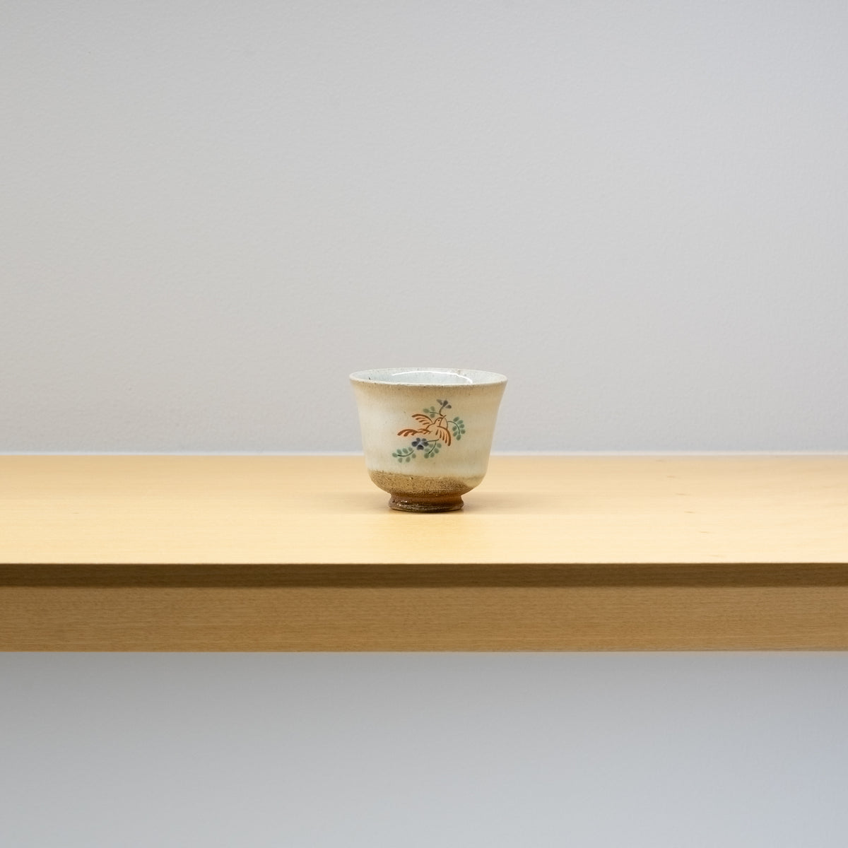 Hiroki Onishi / Akahada Tokkuri Sake Flask (Birds and Flowers