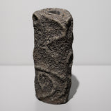 <tc>Hideki Yamamoto / Blue-Grey Ice Crackle Pattern Triangular Flower Vase</tc>