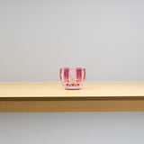 <tc>Yoshihiro Mitamura / Vertical Stripes Sake Cup (Red)</tc>