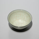 木村展之 / 米色瓷茶碗（一点物）