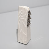 安藤良輔 / 木目組花入れ トゲプラチナ彩（一点物）
