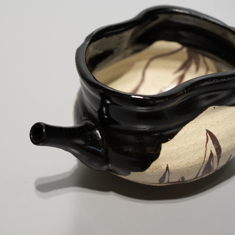 【酒器展】寺田鉄平 / 黒織部注器（一点物）