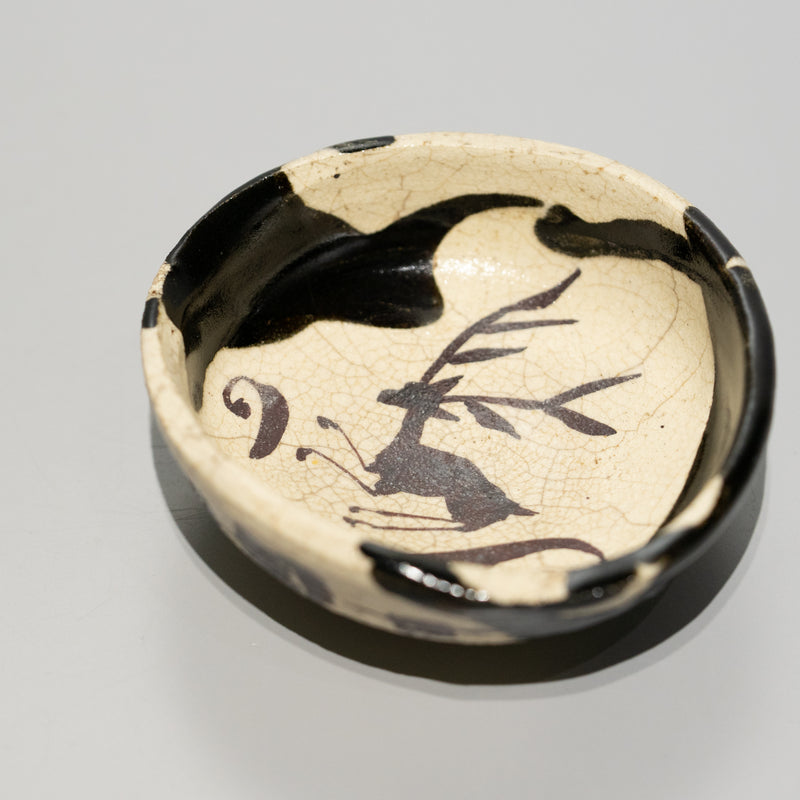 【酒器展】寺田鉄平 / 黒織部ぐい吞（一点物）
