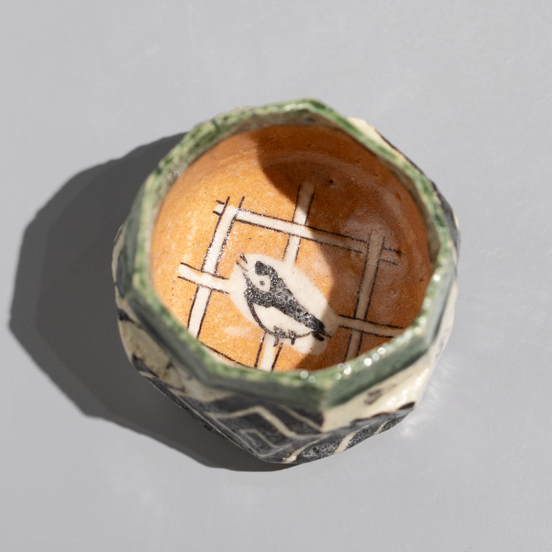 澤克典 / 織部 ぐい呑（一点物） – HULS GALLERY TOKYO | 現代工芸