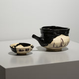 【酒器展】寺田鉄平 / 黒織部注器（一点物）