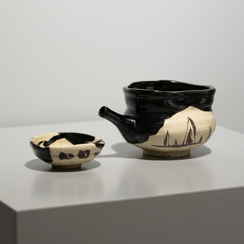 【酒器展】寺田鉄平 / 黒織部注器（一点物）