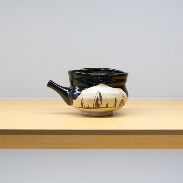 【酒器展】寺田鉄平 / 黒織部注器（一点物）