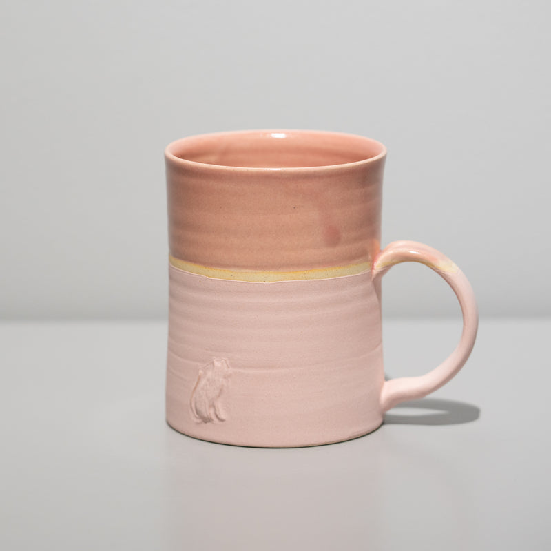 <tc>Sho Kumamoto / Two-tone Mug Cat (Pink)</tc>