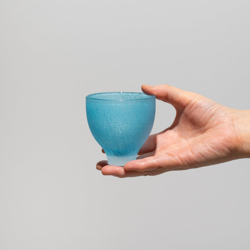 【酒器展】関野ゆうこ / 蒼の重なり 酒盃 B（一点物）
